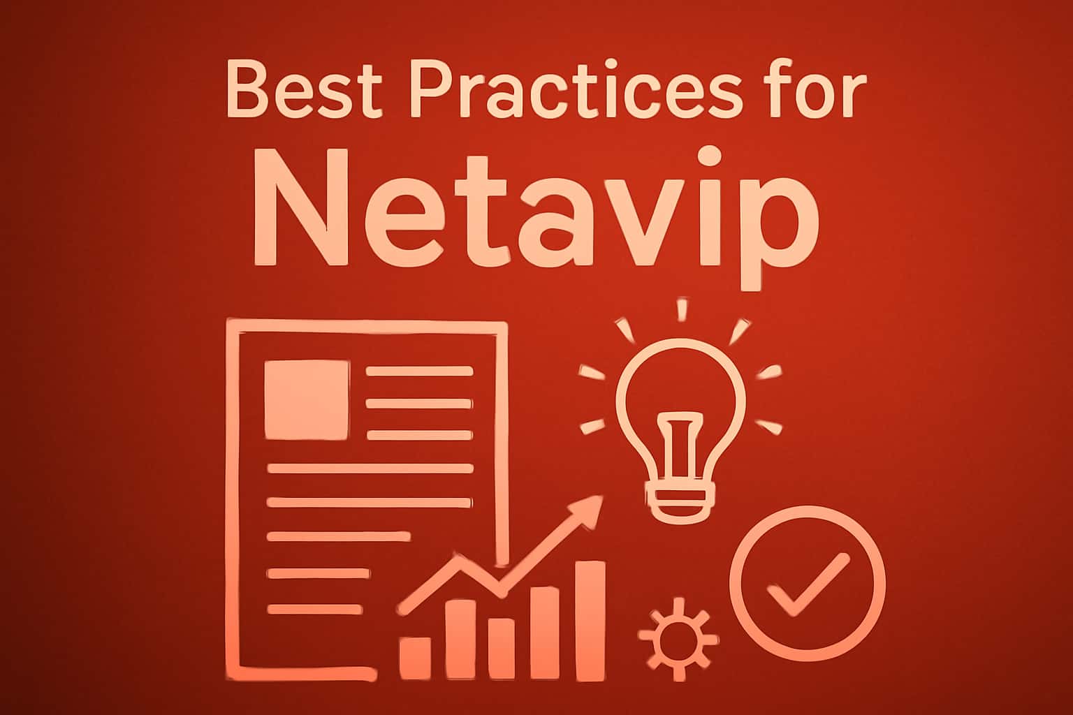 An educational overview of best practices for using the Netavip application.
