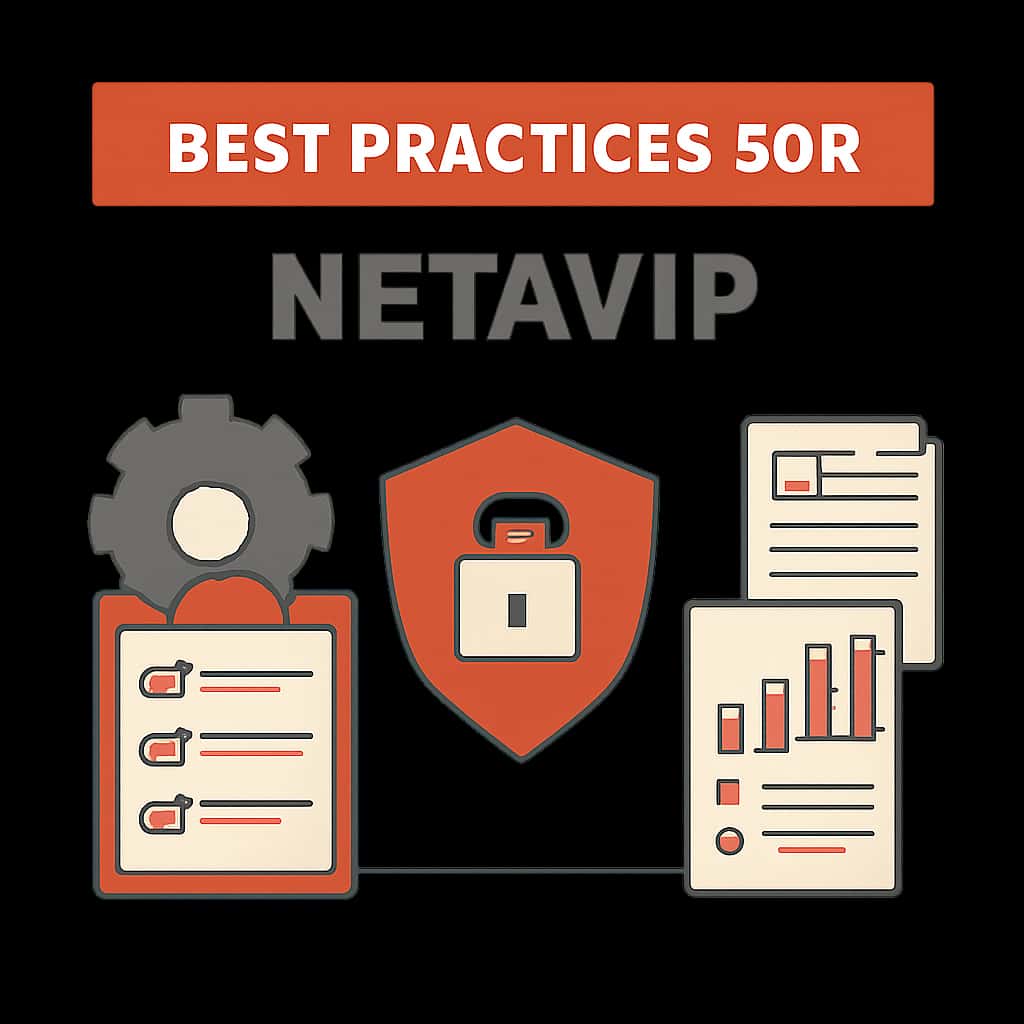 Illustration showing step-by-step procedures for Netavip.