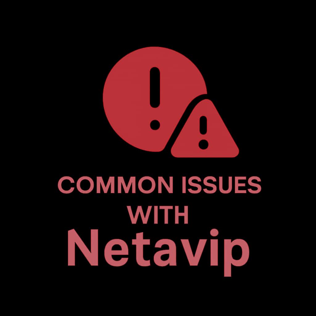 Icon representing common issues with the Netavip app.