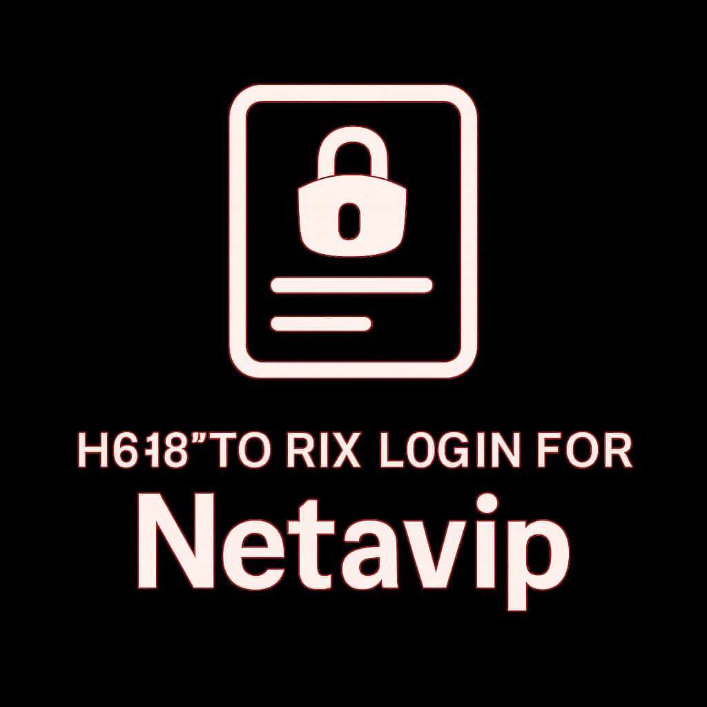 A professional badge representing guidance for Netavip login issues.