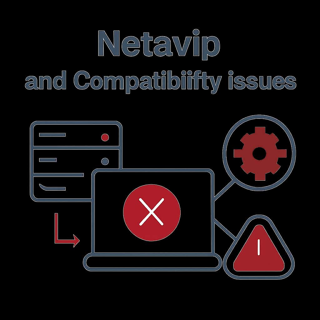 Diagram explaining compatibility issues related to Netavip.