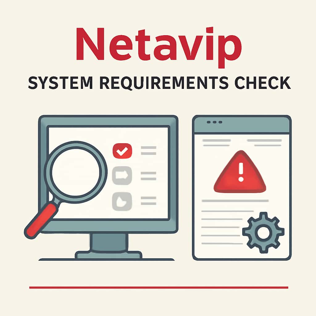 Diagram illustrating Netavip System Requirements.