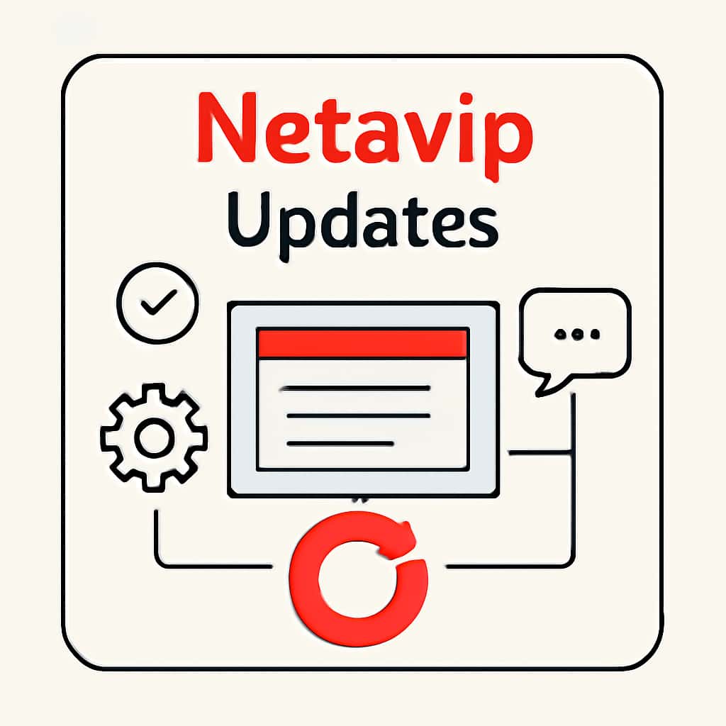 An educational diagram illustrating the update process for Netavip.