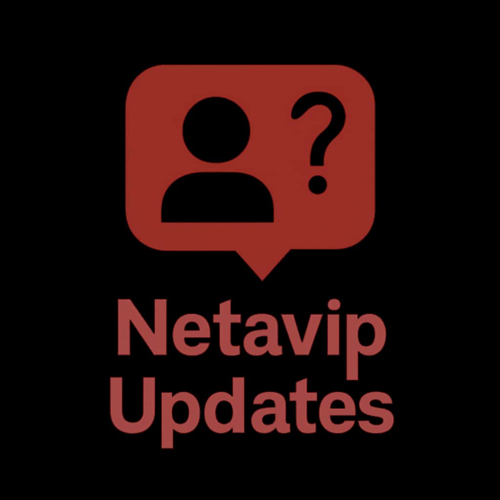 A professional badge representing Netavip Updates, designed to convey support and guidance.