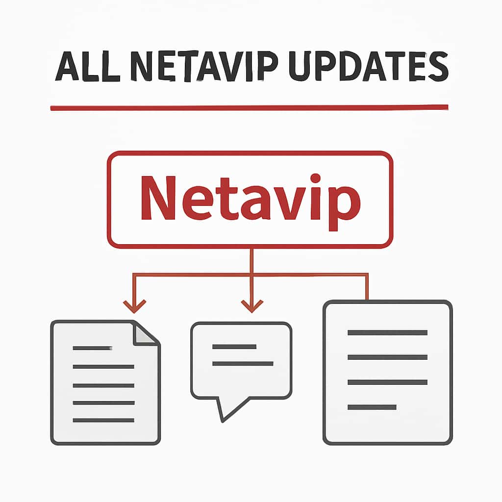 Diagram explaining All Netavip Updates sections.